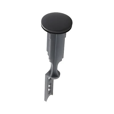 5 Inch Matte Black Plastic Pop-up Drain Stopper Replacement For Lavatory Sinks