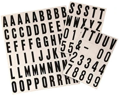 Hy-Ko MM-21 Reflective Adhesive Letters and Numbers Set, 3/4 In