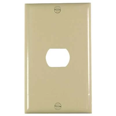 Ivory 1 Gang Plastic Despard Wall Plate K1i, 1 Pk, Ul Listed