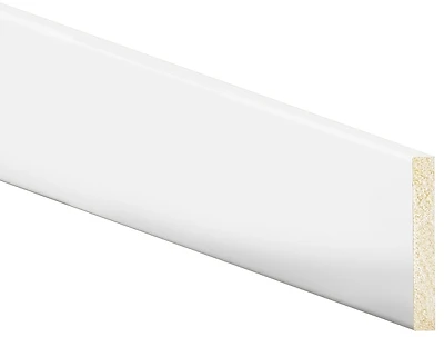 4 In. X 8 Ft. Crystal White Polystyrene Flat Molding