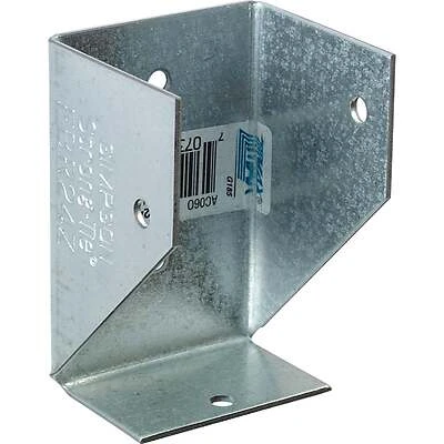 Simpson 2 In. X 4 In. Z-max 18 Ga. Steel Fence Bracket Fbr24z