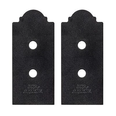 Zmax Black Post Base Slide Plate 4x4 (2-pack)