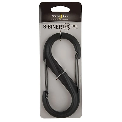 7.5-in Black Plastic Oval Wire Carabiner - Model Sbp6-03-01bg