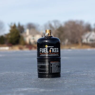 Mr. Heater F200048 Fuel Keg Refillable Propane Tank, 16 oz.