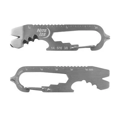 Nite Ize KMTSE-11-R3 Doohickey Plus Stainless Steel Multi Key Tool with Carabiner