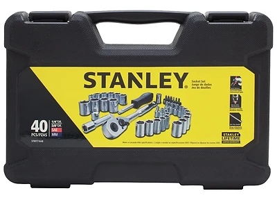 Stanley STMT71648 40-Piece Standard/Metric 3/8 In. Drive Socket Set