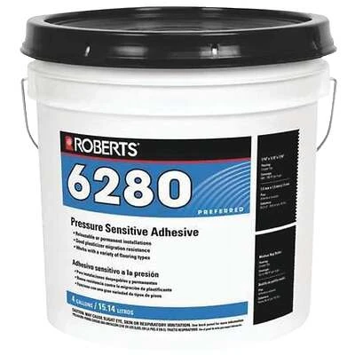 4 Gallon Pressure Sensitive Floor Adhesive For Carpet And Vinyl Installation
