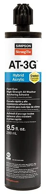 9.5 Oz. High-strength Acrylic Anchoring Adhesive Cartridge With Nozzle