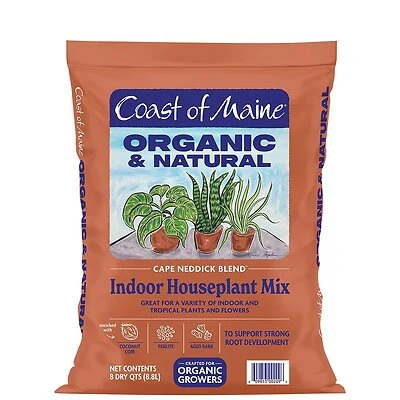 Coast Of Maine Cape Neddick Organic Indoor Houseplant Mix, 8 Qt.