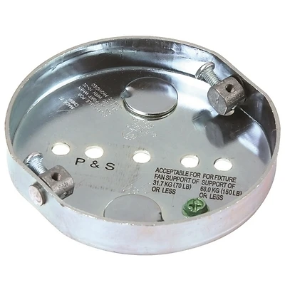 77700 4" Round Pan, 5/8" Deep With Knockouts