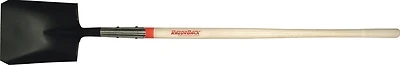 Razor-back 44101 Square Point Shovel, 9-1/2 In W Steel Blade, 48 In Ashwood Handle