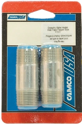 Camco 01023 Dielectric Heat Trap, 3/4 In MPT, 2-Pack