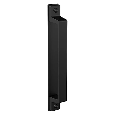 Modern Gate Pull Handle, Weatherguard Coated, Black