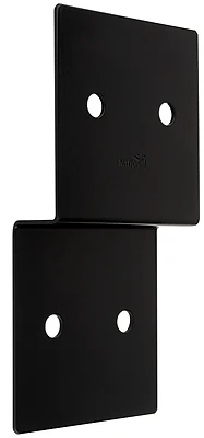 Indio Collection Decorative Joist Tie, Black, 1-1/2 x 5 x 10 In.