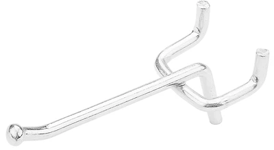 Pegboard Angle Hook, Galvanized Steel, 2 In.