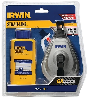 Mach6 100 Ft. Chalk Line Reel With Blue Chalk - Model Iwht48445bc