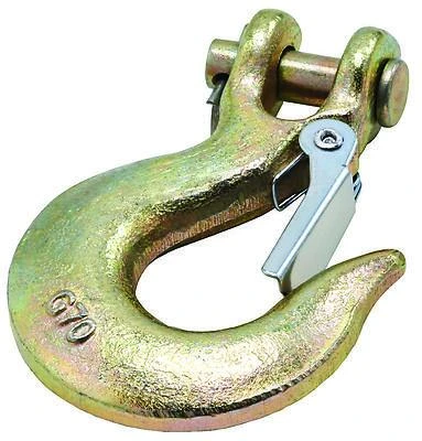 National Hardware N830-319 Clevis Slip Hook With Latch, Forged Steel, 5/16 In.