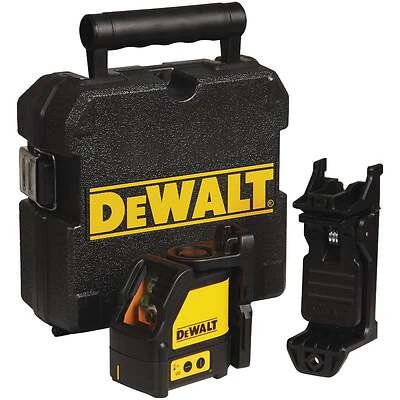 DeWalt DW088CG Self-Leveling Cross Line Laser Level, Green, 100 Ft.
