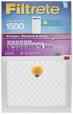 Filtrete Smart Bluetooth Air Filter, 1500 MPR, 12 MERV, 14x20x1-In.