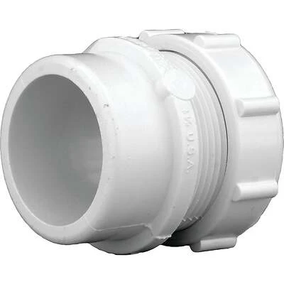 Schedule 40 DWV Male Trap Adapter, Spigot x Slip Joint Nut