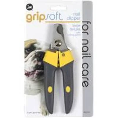 JW Pet 65016 GripSoft Deluxe Dog Nail Clippers, Stainless Steel