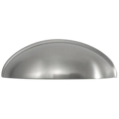 Newport 52439 Half Oval Cup Pull 3 In. Satin Nickel 1 Pk