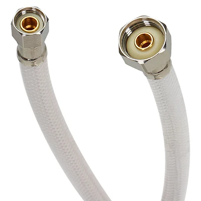 16 In. Pvc Faucet Supply Line With Braided Stainless Steel Wire