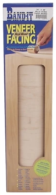 24 In. W X 48 In. L Prefinished White Birch Wood Veneer Facing