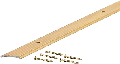 Brass Satin 3/4 In. X 6 Ft. Aluminum Seam Binder For Flooring