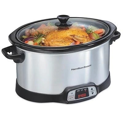 33480 Programmable 8 Qt. Countdown Slow Cooker With Touch Pad Control