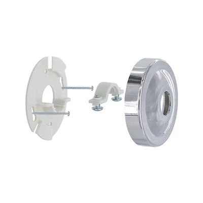 Chrome Shower Arm Bracket Stabilizer And Flange - Model 9d00012005