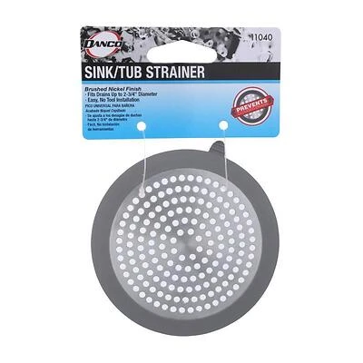 Danco 9D00011040 Brushed Nickel Hair Catcher And Drain Protector