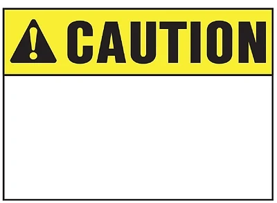 Hy-Ko 5620 Caution Sign, Plastic, 10 x 14 In.