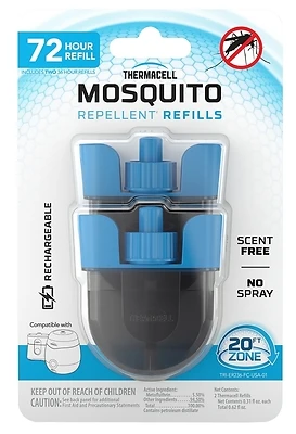 Thermacell ER236 Rechargeable Mosquito Repellent Refill, 36 Hr, 2-Pack