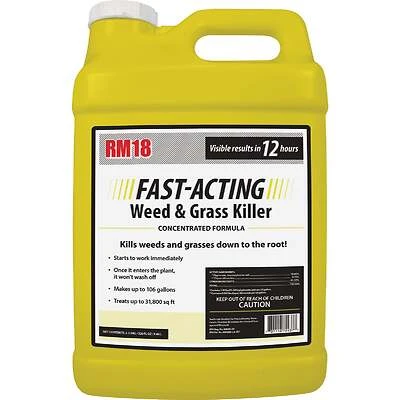 Grass & Weed Killer Plus Diquat, Fast-Acting, Concentrate, 2.5-Gallons