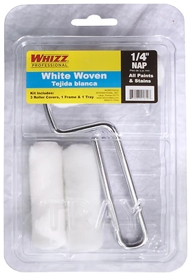 Whizz 41610 Trim Roller Kit, 3 In. x 1/4 In. Nap, Frame and Tray