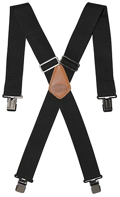 Bucket Boss Elastic Suspenders, Black, Model 61120