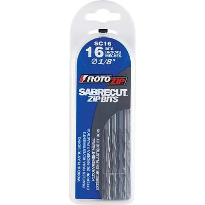 Sabrecut 1/8 In. Multi-purpose Bit Sc16 (16-pack) For Wood, Vinyl, Fiberglass