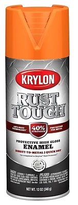 Rust Tough 12 Oz. Gloss Alkyd Enamel Spray Paint In Orange With Anti-rust Technology