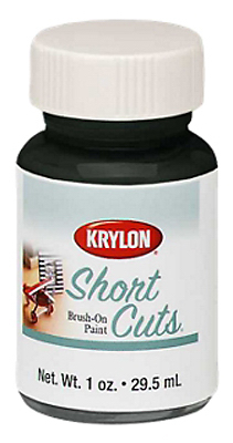 Short Cuts Black Flat 1 Fl. Oz. Oil-based Hobby Paint For Arts And Crafts