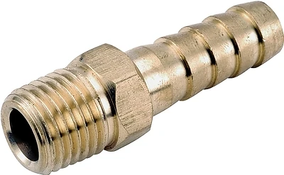 Pipe Fitting, Barb Insert, Lead Free Brass, 5/16 Hose x 3/8 In. MPT