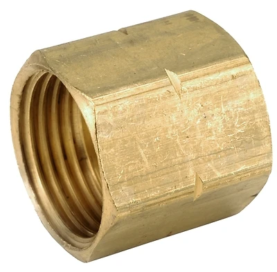 Garden Hose Adapter, Brass, 3/4 x 3/4 In. Female