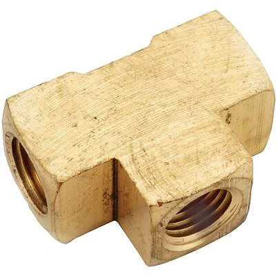 Pipe Fittings, Tee, Lead Free Brass, 3/8 In.