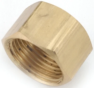 Anderson Metals 730081-08 Brass Compression Cap, 1/2 In.