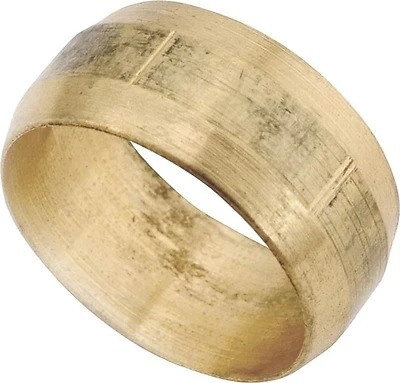 1/2 In. Low Lead Brass Compression Sleeve (3-pack) - Lead Free, Durable