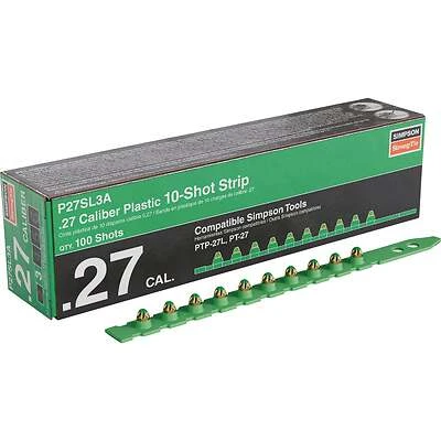 0.27-caliber Level 3 Green Powder Load 10-shot Strip 100-count