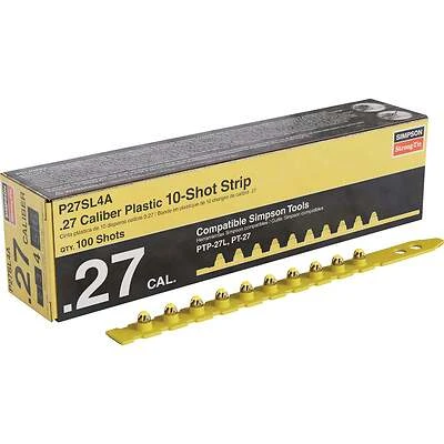 0.27-caliber Level 4 Yellow Powder Load 10-shot Strip 100 Count