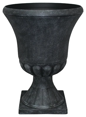 Winston Urn, 21 In H X 16 In W X 16 In D, Weathered Black