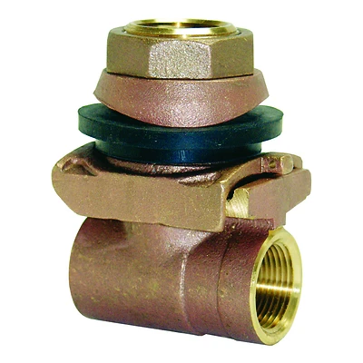 Pitless Adapter, Brass, 1-In.
