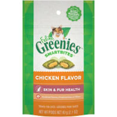Feline Smartbites Cat Treats, Chicken, Skin & Fur, 2.1 oz.